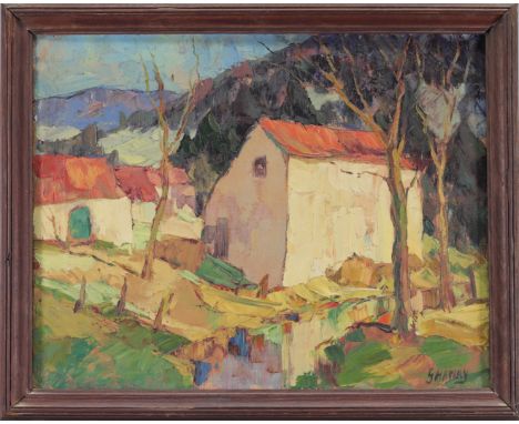 Georges HAWAY (1895-1945) "The White House" Oil on canvas. - Weight: 1.50 kg - Shipping available - Sizes: H 455MM X L 560MM 
