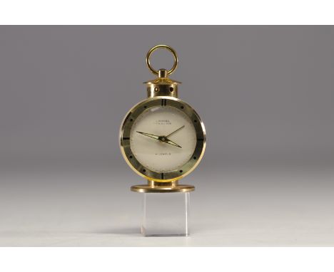 Switzerland - LANCEL, travel clock, "Lantern" model. - Weight: 190 g - Shipping available - Sizes: H 80MM X D 50MM - At first