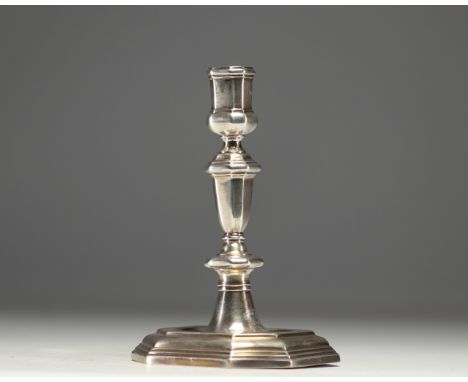 Solid silver candlestick, hallmarked Picardy, 18th century. - Weight: 315 g - Shipping available - Region: France - Sizes: H 