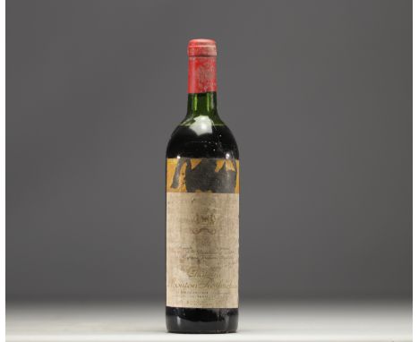 Chateau Mouton Rothschild 1974 Pauillac. - Weight: 1.29 kg - Shipping unavailable - Region: France - Sizes: H 305MM X D 80MM 