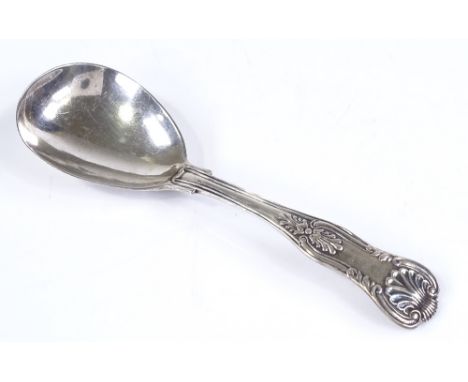 A silver King's pattern caddy spoon, by Henry Holland, hallmarks London 1916, length 12cm 