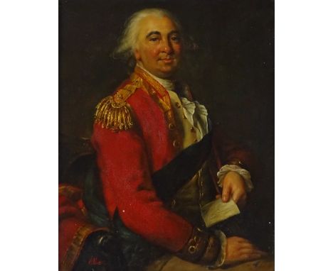 Allen, modern oil on wood panel, portrait of a King, 10" x 7.5", framed 