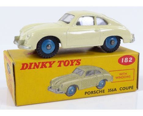 Dinky Meccano, Porsche 356A Coupe with windows, 182, boxed 