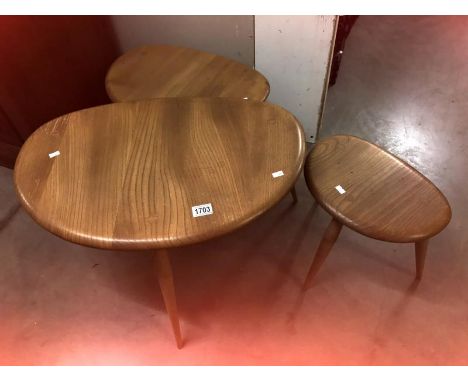 A nest of 3 Ercol tables