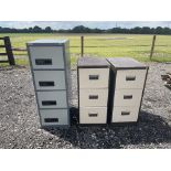 Three Filing Cabinets