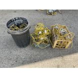 Quantity of Cable and Lightbulbs