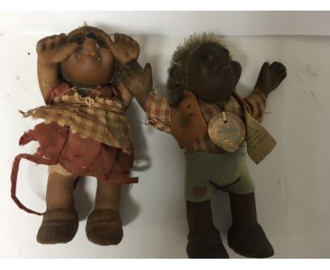 Two steiff figures Hacky and Micky