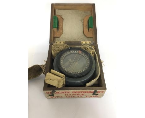 A II world war British Type P8 compass used in Spitfires Hurricanes and Lancaster bombers.