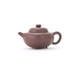 A Chinese Yixing teapot