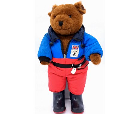 Little Folk Lakeland Bears (UK) vintage teddy bear, Grizedale Forest brown plush, plastic eyes, fully jointed, original cloth