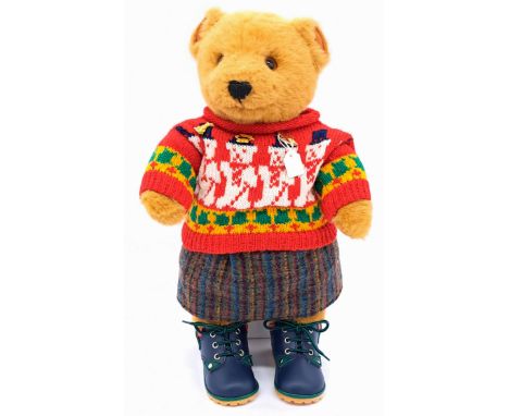 Little Folk Lakeland Bears (UK) vintage teddy bear, Haweswater Honey plush, plastic eyes, fully jointed, original clothing, M