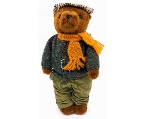 Dean's Rag Book Lakeland Bears (UK) vintage teddy bear, blonde plush, plastic eyes, fully jointed, original clothing (MISSING