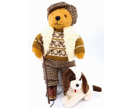 Little Folk Lakeland Bears (UK) Shepard vintage teddy bear, Haweswater Honey plush, plastic eyes, fully jointed, original clo