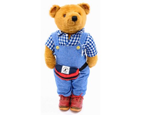 Little Folk (UK) Lakeland Bears Quarryman vintage teddy bear, Haweswater Honey plush, plastic eyes, fully jointed, original c