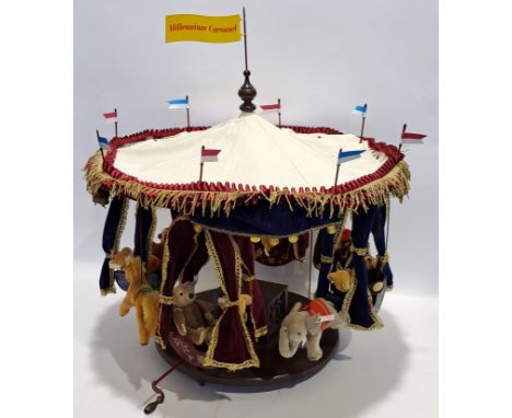 Steiff Millennium Carousel, 2000/2004, LE 709/2000 (matching limit numbers), a complete set that would have taken over four y