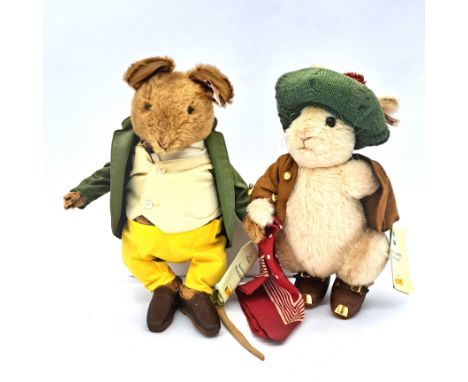 Steiff Beatrix Potter pair: (1) Steiff Beatrix Potter Samuel Whiskers, white tag 662393, 2006, LE 1500, brown mohair, complet