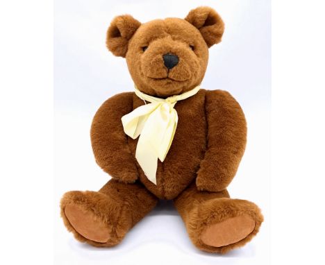 Little Folk (UK) Lakeland Bears Rum n' Coke teddy bear, brown plush, plastic eyes, fully jointed, swing labels (detached but 