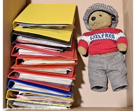 Little Folk Lakeland Bears "Wilfred" vintage teddy bear, Haweswater honey plush, original clothing, MISSING swing labels, ful