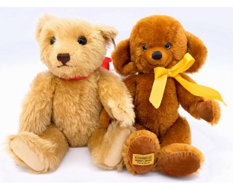 Steiff &amp; Merrythought teddy bears including: (1) Steiff British Collectors replica 1906 teddy bear, white tag 406096, LE 