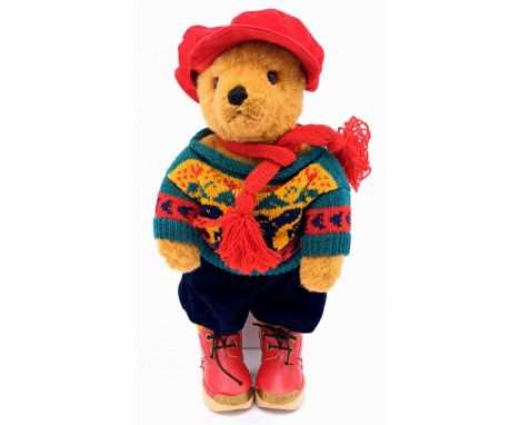 Dean's Rag Book (UK) Lakeland Bears Rowan vintage teddy bear, blonde plush, plastic eyes, fully jointed, original clothing, M