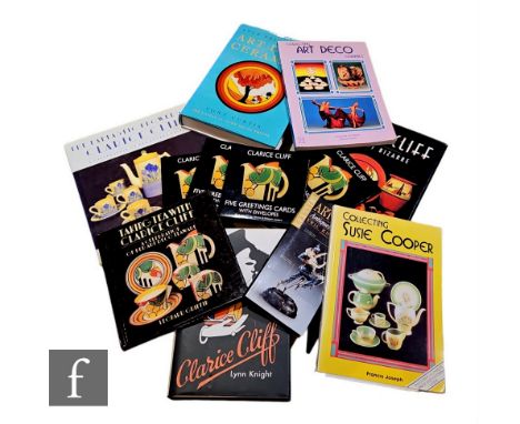 A collection of assorted reference books on Clarice Cliff and Art Deco ceramics. (qty) 