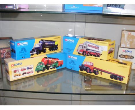 Four boxed Corgi Haulage trucks including Arrow Bulk Carrier