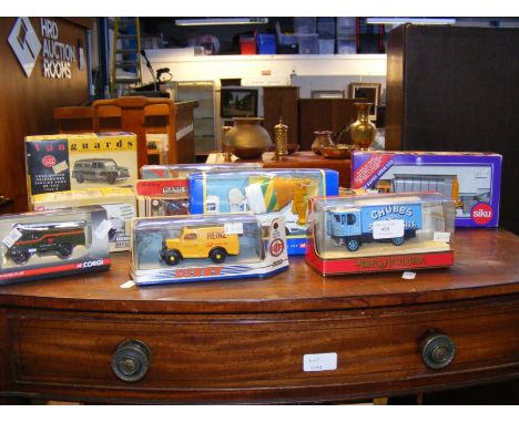A quantity of die cast model vehicles, including Corgi, Dinky and Vanguard 