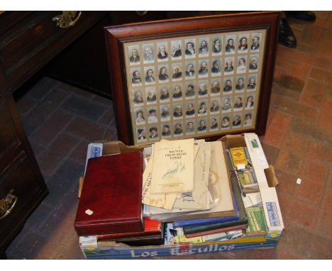 A cigarette card collection - loose, in albums and framed 