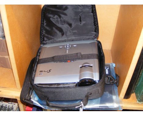 A Nobo multi-media digital projector in soft carrying case 