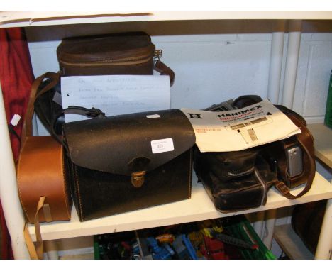 Vintage photographic equipment, including Kodak 8mm Brownie, Hanimex MXP222 and Elmo 8-AA Cine 