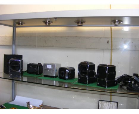 A selection of various Hasselblad cameras and accessories (various conditions)