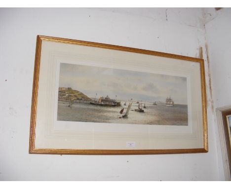 MARTYN MACKRILL - Limited Edition coloured print of Isle of Wight scene