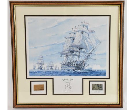 † STEPHEN ARCH; a signed limited edition print, 'HMS Victory, Pride of Fleet, 21st October 1805', signed and numbered 66/1805