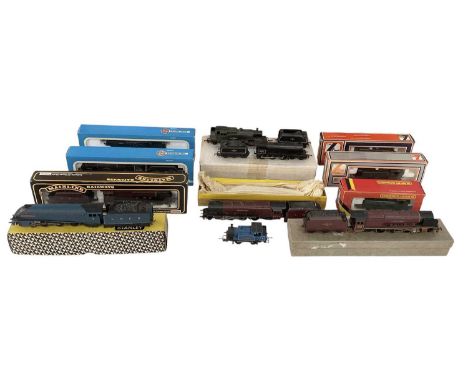 HORNBY; a group of OO gauge locomotives and tenders, including boxed City of London 46245 locomotive and tender, a boxed LNER