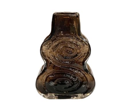 GEOFFREY BAXTER FOR WHITEFRIARS; a cinnamon 'Cello' vase, with original label, height 18cm.