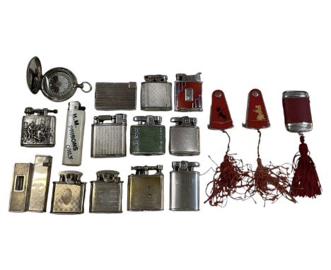 A collection of assorted lighters including Ronson, Convo, Parker etc, also a Short &amp; Mason Ltd of London 1915 V56623 mil
