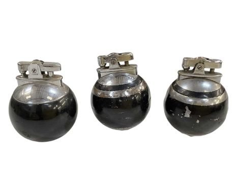 RONSON; three snooker ball lighters (3).