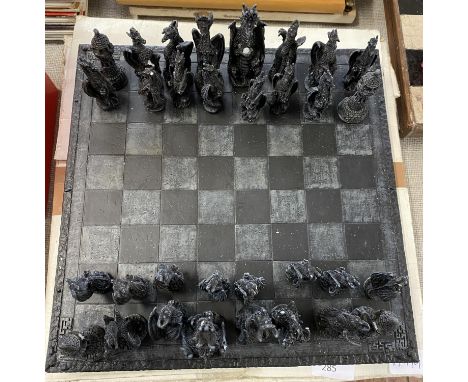 チェス Ajuny Magnetic Wooden Chess Board Set with Handmade Pieces