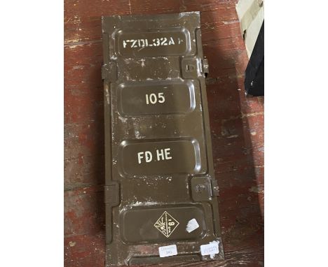A military metal ammunition case, shipping unavailable