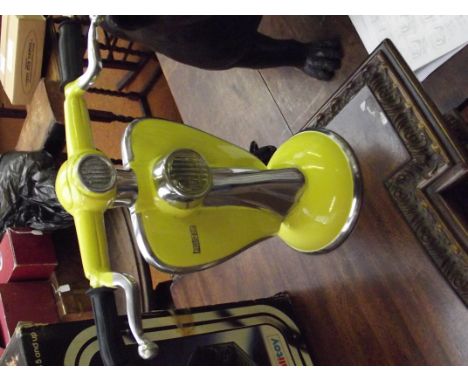 Yellow Vespa lamp