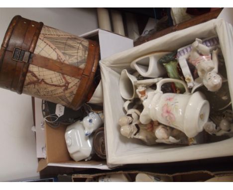 Two boxes of miniatures to include a vintage case