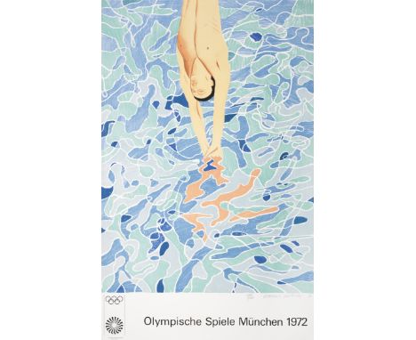 David Hockney R.A. (British, born 1937)Olympische Spiele München 1972 (Baggott 25) Lithograph in colours, 1970, on BFK Rives 