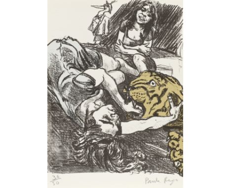 Dame Paula Rego R.A. (British, 1935-2022)Après la fête II (Rosenthal 222) Lithograph in colours, 2003, on Somerset wove paper