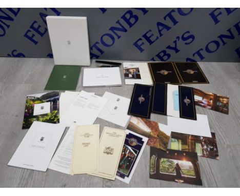 THE ORIENT EXPRESS AND BELMOND TRAVEL BROCHURES INCLUDES DRINKS AND FOOD MENUS, TICKET LABELS, ENVELOPES ETC