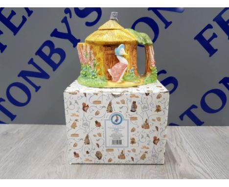 BEATRIX POTTER BOXED JEMIMA PUDDLE-DUCK TEAPOT