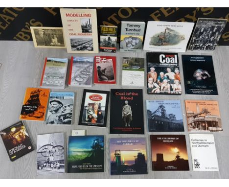 LARGE COLLECTION OF VINTAGE COAL MINING BOOKS INCLUDING COAL IN THE BLOOD  MODELLING ASPECTS OF THE COAL INDUSTRY AND ABOVE A