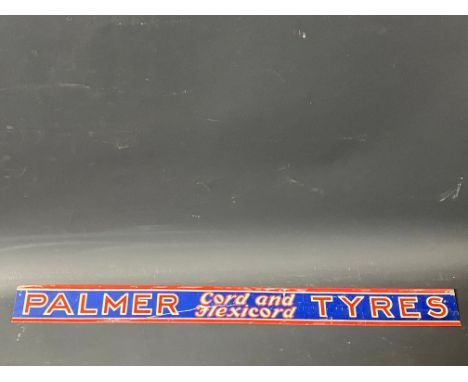 A Palmer Tyres shelf strip.