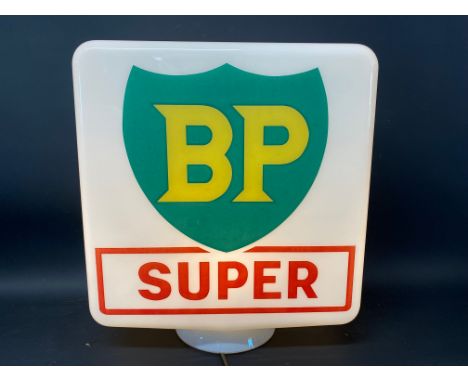 A BP Super glass petrol pump globe by Hailware, fully stamped underneath, excellent condition.