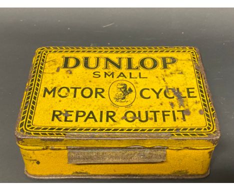 An early Dunlop Motor Cycle Repair Outfit tin.