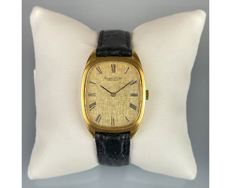 Armbanduhr IWC Schaffhausen. Schweiz. 750 Gelbgold.Circa 44,53 Gramm Gesamtgewicht. Circa 12,1 Gramm der Deckel. Gehäuse circ